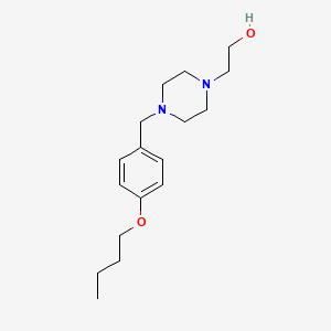 2-[4-[(4-butoxyphenyl)methyl]piperazin-1-yl]ethanol