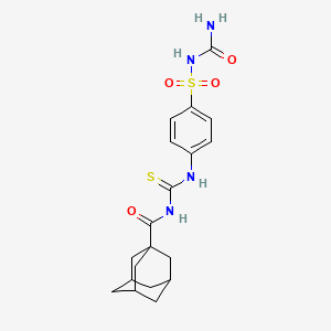 N-{[(4-{[(aminocarbonyl)amino]sulfonyl}phenyl)amino]carbonothioyl}-1-adamantanecarboxamide