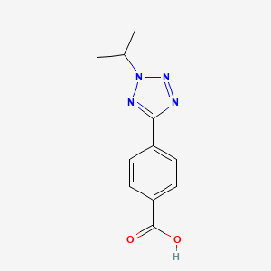 molecular formula C11H12N4O2 B4911266 4-[2-(propan-2-yl)-2H-tetrazol-5-yl]benzoic acid 