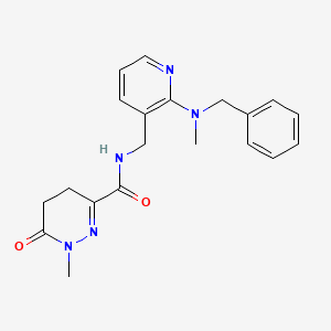 N-({2-[benzyl(methyl)amino]-3-pyridinyl}methyl)-1-methyl-6-oxo-1,4,5,6-tetrahydro-3-pyridazinecarboxamide