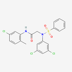 N~1~-(5-chloro-2-methylphenyl)-N~2~-(3,5-dichlorophenyl)-N~2~-(phenylsulfonyl)glycinamide