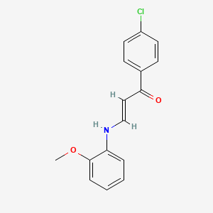 (2E)-1-(4-chlorophenyl)-3-[(2-methoxyphenyl)amino]prop-2-en-1-one