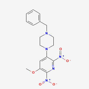 1-Benzyl-4-(5-methoxy-2,6-dinitropyridin-3-yl)piperazine