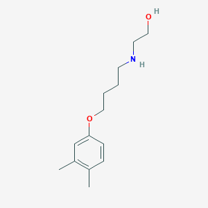 molecular formula C14H23NO2 B4911341 2-[4-(3,4-Dimethylphenoxy)butylamino]ethanol 