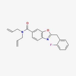 N,N-diallyl-2-(2-fluorobenzyl)-1,3-benzoxazole-6-carboxamide