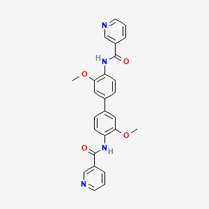 N-[2-methoxy-4-[3-methoxy-4-(pyridine-3-carbonylamino)phenyl]phenyl]pyridine-3-carboxamide