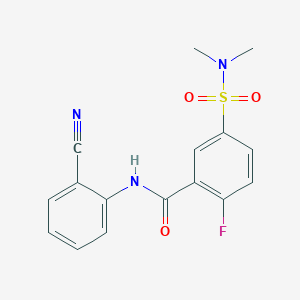 N-(2-cyanophenyl)-5-(dimethylsulfamoyl)-2-fluorobenzamide