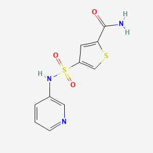 4-(Pyridin-3-ylsulfamoyl)thiophene-2-carboxamide