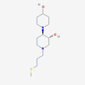 (3R,4R)-4-(4-hydroxypiperidin-1-yl)-1-(3-methylsulfanylpropyl)piperidin-3-ol