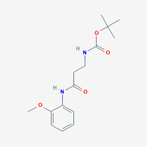 molecular formula C15H22N2O4 B4911492 tert-butyl {3-[(2-methoxyphenyl)amino]-3-oxopropyl}carbamate 