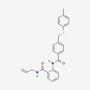 N-allyl-2-[(4-{[(4-methylphenyl)thio]methyl}benzoyl)amino]benzamide