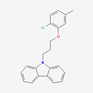 molecular formula C22H20ClNO B4911572 9-[3-(2-chloro-5-methylphenoxy)propyl]-9H-carbazole 