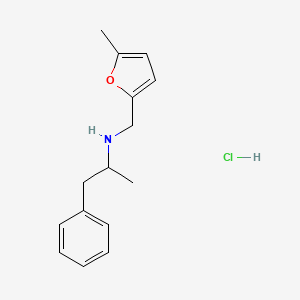 molecular formula C15H20ClNO B4911585 N-[(5-methylfuran-2-yl)methyl]-1-phenylpropan-2-amine;hydrochloride 