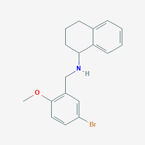 N-[(5-bromo-2-methoxyphenyl)methyl]-1,2,3,4-tetrahydronaphthalen-1-amine