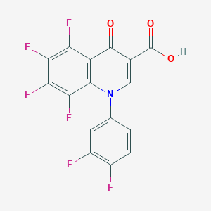 molecular formula C16H5F6NO3 B4911601 1-(3,4-difluorophenyl)-5,6,7,8-tetrafluoro-4-oxo-1,4-dihydro-3-quinolinecarboxylic acid 