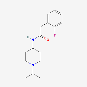 2-(2-fluorophenyl)-N-[1-(propan-2-yl)piperidin-4-yl]acetamide