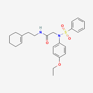 N~1~-[2-(1-cyclohexen-1-yl)ethyl]-N~2~-(4-ethoxyphenyl)-N~2~-(phenylsulfonyl)glycinamide