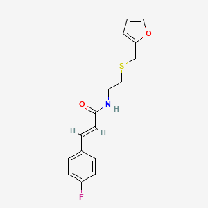 molecular formula C16H16FNO2S B4911665 3-(4-fluorophenyl)-N-{2-[(2-furylmethyl)thio]ethyl}acrylamide 