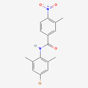 molecular formula C16H15BrN2O3 B4911693 N-(4-bromo-2,6-dimethylphenyl)-3-methyl-4-nitrobenzamide 