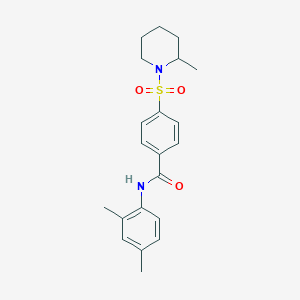 N-(2,4-dimethylphenyl)-4-[(2-methyl-1-piperidinyl)sulfonyl]benzamide