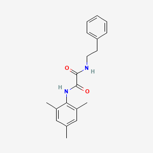 molecular formula C19H22N2O2 B4911733 N-(2-phenylethyl)-N'-(2,4,6-trimethylphenyl)oxamide 