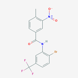 N-[2-bromo-5-(trifluoromethyl)phenyl]-4-methyl-3-nitrobenzamide