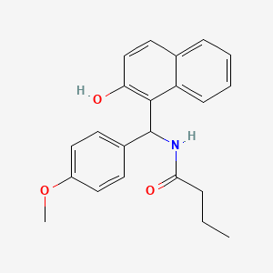 N-[(2-hydroxy-1-naphthyl)(4-methoxyphenyl)methyl]butanamide