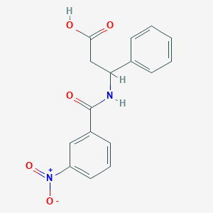 3-[(3-nitrobenzoyl)amino]-3-phenylpropanoic acid