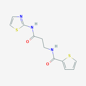 molecular formula C11H11N3O2S2 B4911805 N-[3-oxo-3-(1,3-thiazol-2-ylamino)propyl]-2-thiophenecarboxamide 