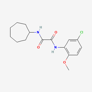 N-(5-chloro-2-methoxyphenyl)-N'-cycloheptylethanediamide