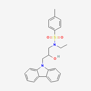 molecular formula C24H26N2O3S B4911827 N-[3-(9H-carbazol-9-yl)-2-hydroxypropyl]-N-ethyl-4-methylbenzenesulfonamide 