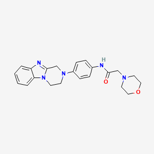 N-[4-(3,4-dihydropyrazino[1,2-a]benzimidazol-2(1H)-yl)phenyl]-2-(4-morpholinyl)acetamide