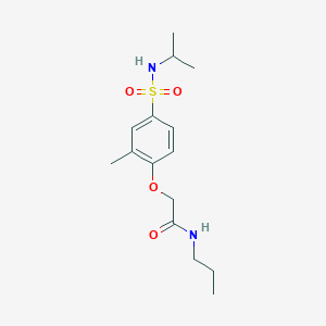 2-[2-methyl-4-(propan-2-ylsulfamoyl)phenoxy]-N-propylacetamide