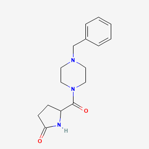 5-[(4-benzyl-1-piperazinyl)carbonyl]-2-pyrrolidinone