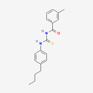 N-[(4-butylphenyl)carbamothioyl]-3-methylbenzamide