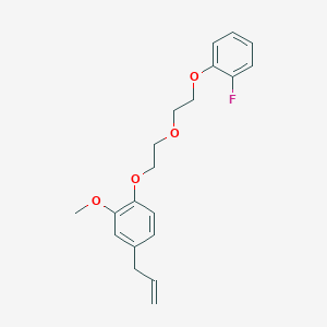 1-[2-[2-(2-Fluorophenoxy)ethoxy]ethoxy]-2-methoxy-4-prop-2-enylbenzene