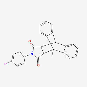 17-(4-iodophenyl)-1-methyl-17-azapentacyclo[6.6.5.0~2,7~.0~9,14~.0~15,19~]nonadeca-2,4,6,9,11,13-hexaene-16,18-dione