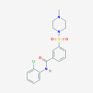 N-(2-chlorophenyl)-3-[(4-methylpiperazin-1-yl)sulfonyl]benzamide