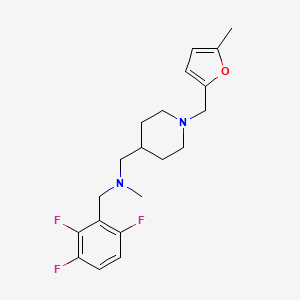 N-methyl-1-{1-[(5-methyl-2-furyl)methyl]-4-piperidinyl}-N-(2,3,6-trifluorobenzyl)methanamine