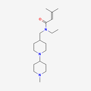 N-ethyl-3-methyl-N-[(1'-methyl-1,4'-bipiperidin-4-yl)methyl]-2-butenamide