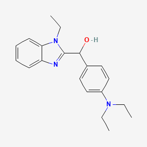 [4-(Diethylamino)phenyl]-(1-ethylbenzimidazol-2-yl)methanol