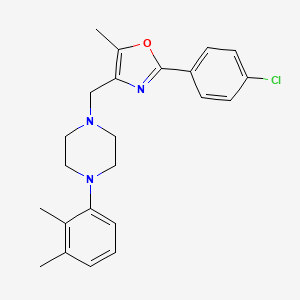 1-{[2-(4-chlorophenyl)-5-methyl-1,3-oxazol-4-yl]methyl}-4-(2,3-dimethylphenyl)piperazine