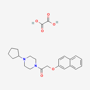 1-cyclopentyl-4-[(2-naphthyloxy)acetyl]piperazine oxalate