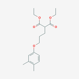 molecular formula C18H26O5 B4912108 Diethyl 2-[3-(3,4-dimethylphenoxy)propyl]propanedioate 