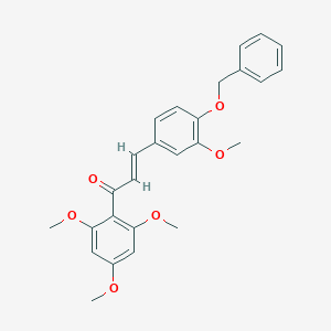 molecular formula C26H26O6 B491212 4-Benzyloxy-2',3,4',6'-tetramethoxychalcone 