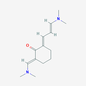 molecular formula C14H22N2O B4912125 (2E,6E)-2-(dimethylaminomethylidene)-6-[(E)-3-(dimethylamino)prop-2-enylidene]cyclohexan-1-one 