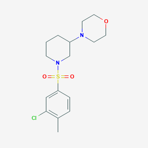 molecular formula C16H23ClN2O3S B4912185 4-{1-[(3-chloro-4-methylphenyl)sulfonyl]-3-piperidinyl}morpholine 