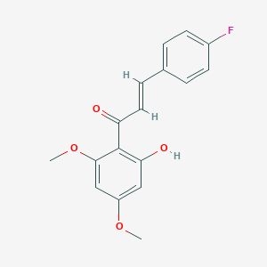 molecular formula C17H15FO4 B491219 4',6'-Dimethoxy-4-fluoro-2'-hydroxychalcone 