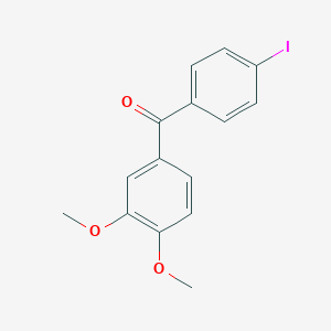 molecular formula C15H13IO3 B049122 3,4-二甲氧基-4'-碘二苯甲酮 CAS No. 116413-00-4