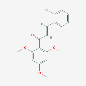 molecular formula C17H15ClO4 B491220 2-Chloro-4',6'-dimethoxy-2'-hydroxychalcone 